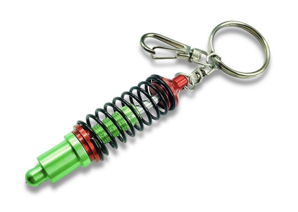 BRELOK DO KLUCZY – AMORTYZATOR CZERWONY IDEALNY NA PREZENT DLA FANA MOTORYZACJI