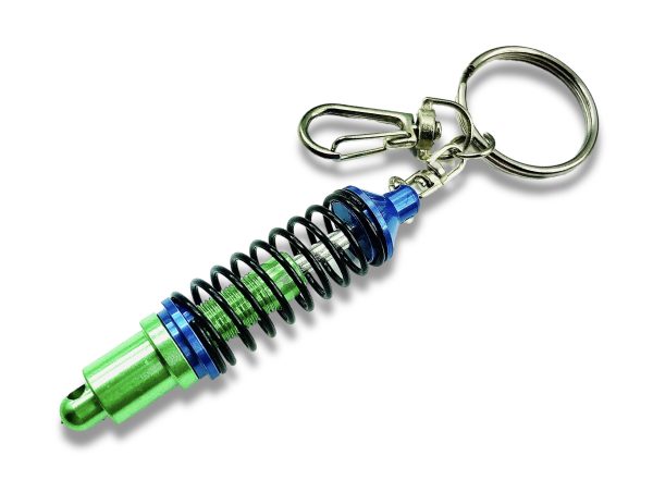 BRELOK DO KLUCZY – AMORTYZATOR NIEBIESKI. IDEALNY NA PREZENT DLA FANA MOTORYZACJI