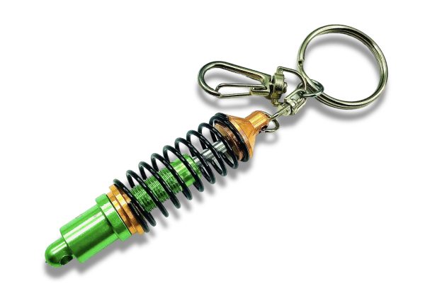 BRELOK DO KLUCZY – AMORTYZATOR ZŁOTY. IDEALNY NA PREZENT DLA FANA MOTORYZACJI