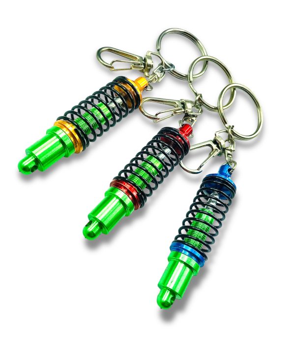 BRELOK DO KLUCZY – AMORTYZATORY KOLOROWE. IDEALNY NA PREZENT DLA FANA MOTORYZACJI