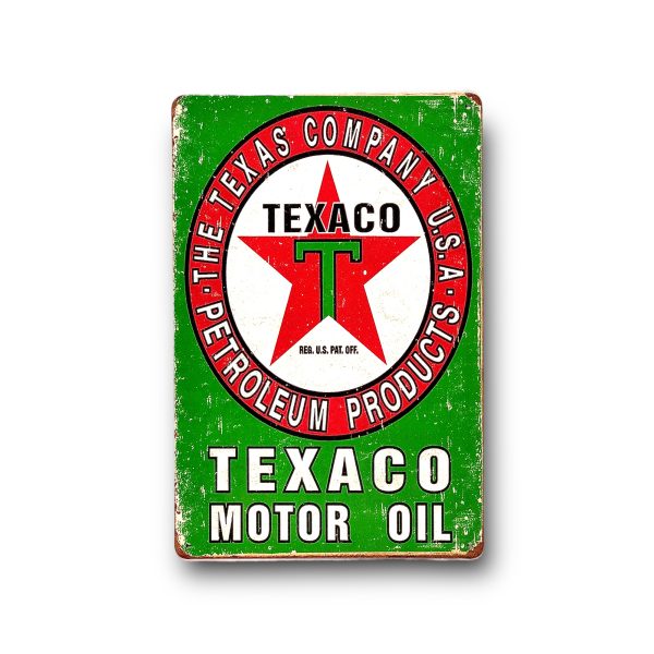 DEKORACYJNA BLACHA / TABLICA ŚCIENNA - TEXACO MOTOR OIL