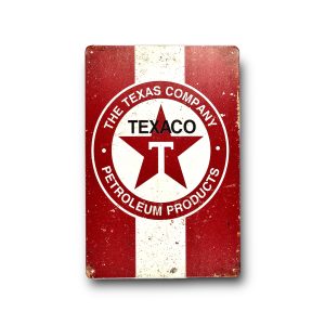 DEKORACYJNA BLACHA / TABLICA ŚCIENNA - TEXACO - THE TEXAS COMPANY PETROLEUM PRODUCTS