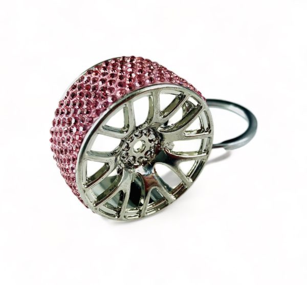 BRELOK DO KLUCZY – FELGI Z DIAMENTOWYMI RANTAMI Z CYRKONIAMI. IDALNY NA PREZENT DLA FANA MOTORYZACJI