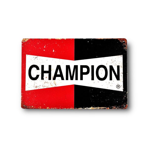 DEKORACYJNA BLACHA / TABLICA ŚCIENNA - CHAMPION