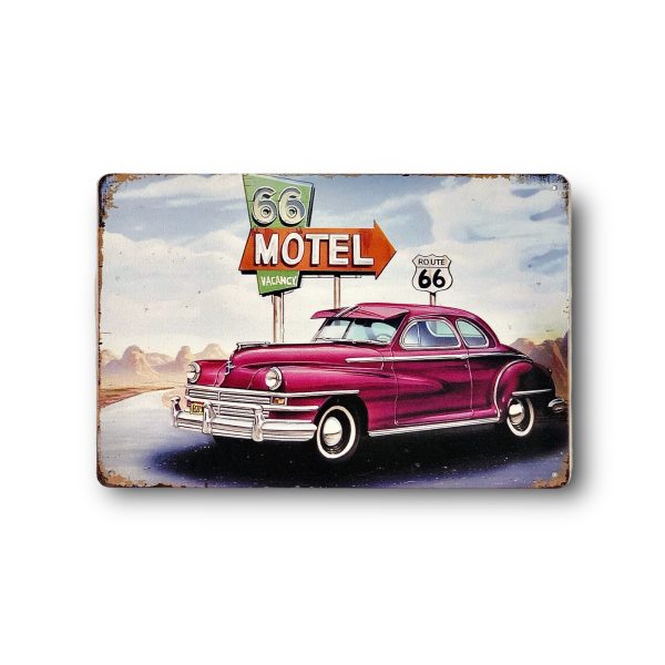 DEKORACYJNA BLACHA / TABLICA ŚCIENNA – AMERICAN STYLE 66 MOTEL