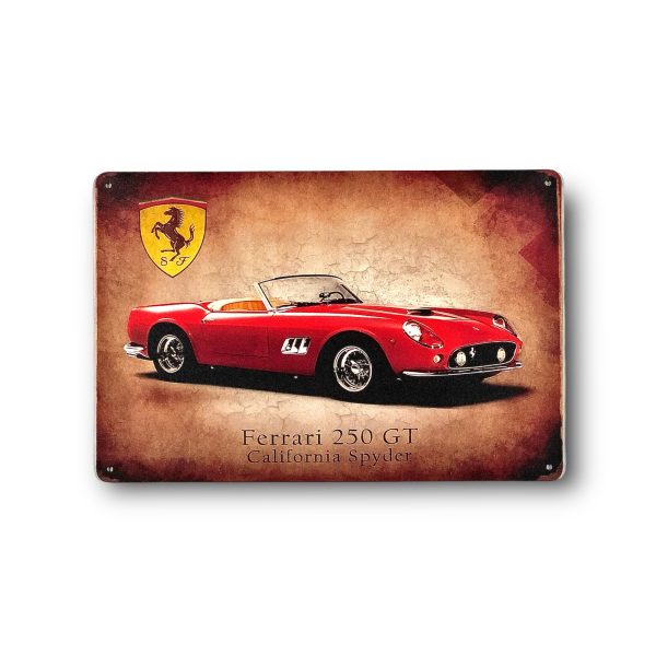 DEKORACYJNA BLACHA / TABLICA ŚCIENNA – FERRARI 250 GT