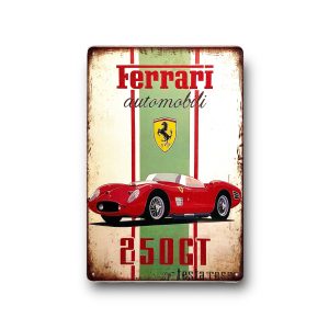 DEKORACYJNA BLACHA / TABLICA ŚCIENNA – FERRARI AUTOMOBIL 250 GT
