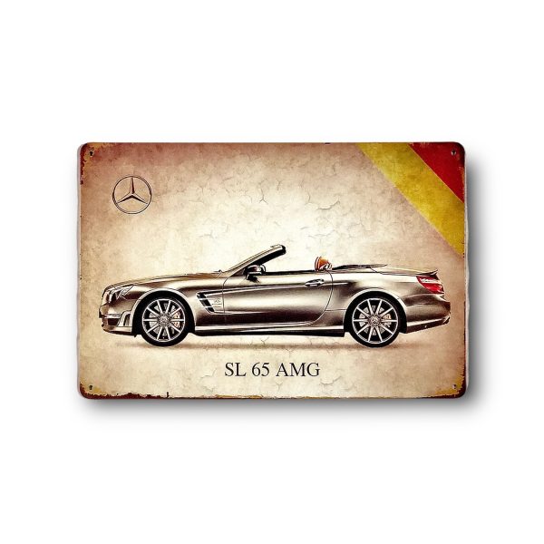 DEKORACYJNA BLACHA / TABLICA ŚCIENNA – MERCEDES SL 65 AMG
