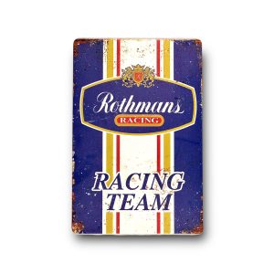 DEKORACYJNA BLACHA / TABLICA ŚCIENNA - ROTHMANS RACING TEAM