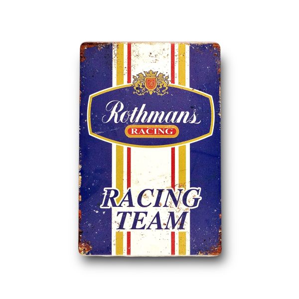 DEKORACYJNA BLACHA / TABLICA ŚCIENNA - ROTHMANS RACING TEAM
