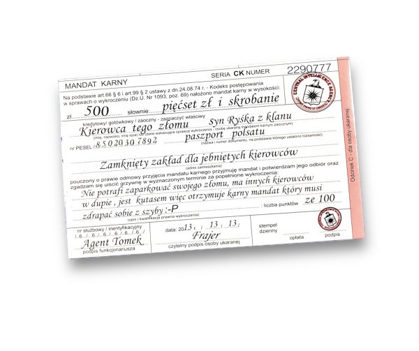 (NOWA) KARNE MANDATY 1