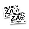 NAKLEJKA – KOBIETA ZA KIEROWNICĄ