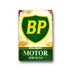 DEKORACYJNA BLACHA / TABLICA ŚCIENNA - BP MOTOR SERVICES