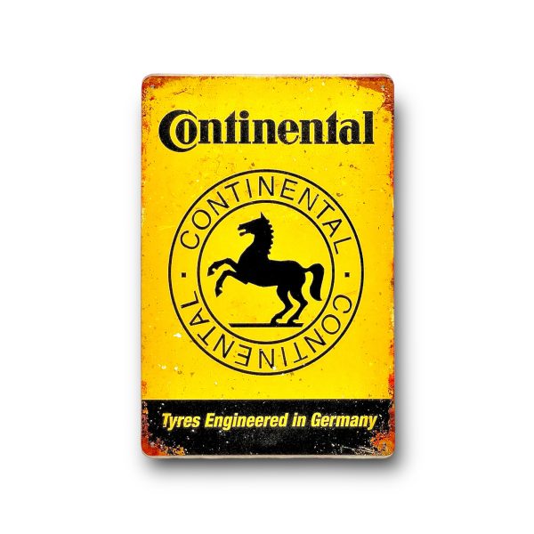 DEKORACYJNA BLACHA / TABLICA ŚCIENNA - CONTINENTAL