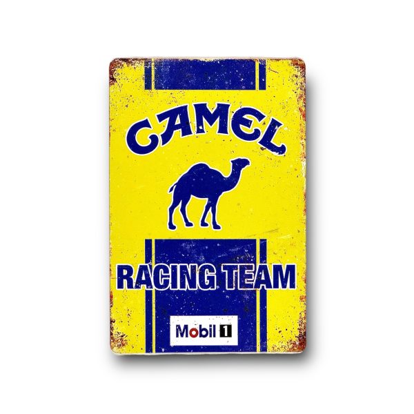 DEKORACYJNA BLACHA / TABLICA ŚCIENNA – CAMEL RACING TEAM