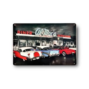 DEKORACYJNA BLACHA / TABLICA ŚCIENNA – AMERICAN VIBE | PIT STOP RESTAURANT