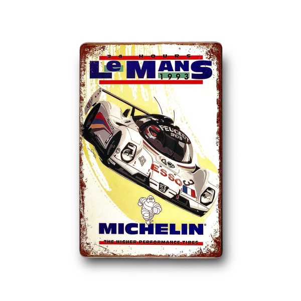 DEKORACYJNA BLACHA / TABLICA ŚCIENNA - LE MANS MICHELIN