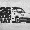 NAKLEJKA ŚCIENNA – FIAT 126P | MALUCH „126 POLISH FIAT”