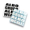 NAKLEJKA – ALBO GRUBO ALBO WCALE!