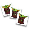 NAKLEJKA – BABY YODA, GROGU
