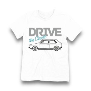 T-SHIRT / KOSZULKA - VW GOLF 1 "DRIVE THE CLASSIC"
