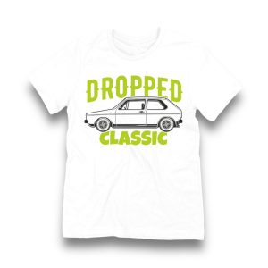 T-SHIRT / KOSZULKA - VW GOLF 1 "DROPPED CLASSIC"