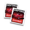 NAKLEJKA – NISSAN SKYLINE R34 „DRIFTING IS NOT A CRIME”