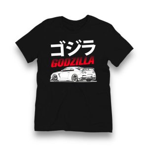 T-SHIRT / KOSZULKA - GODZILLA NISSAN GTR R-35
