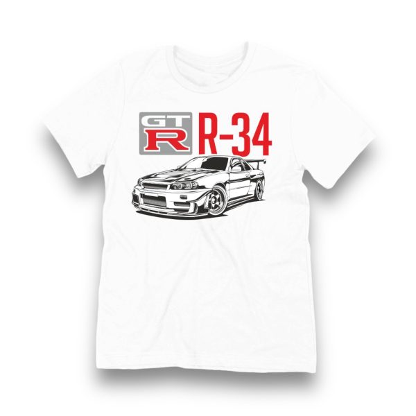 T-SHIRT / KOSZULKA – GTR R-34 NISSAN SKYLINE