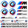 PAKIET NAKLEJEK – BMW MOTORSPORT | BMW M PERFORMANCE | BMW M POWER – 14 SZTUK